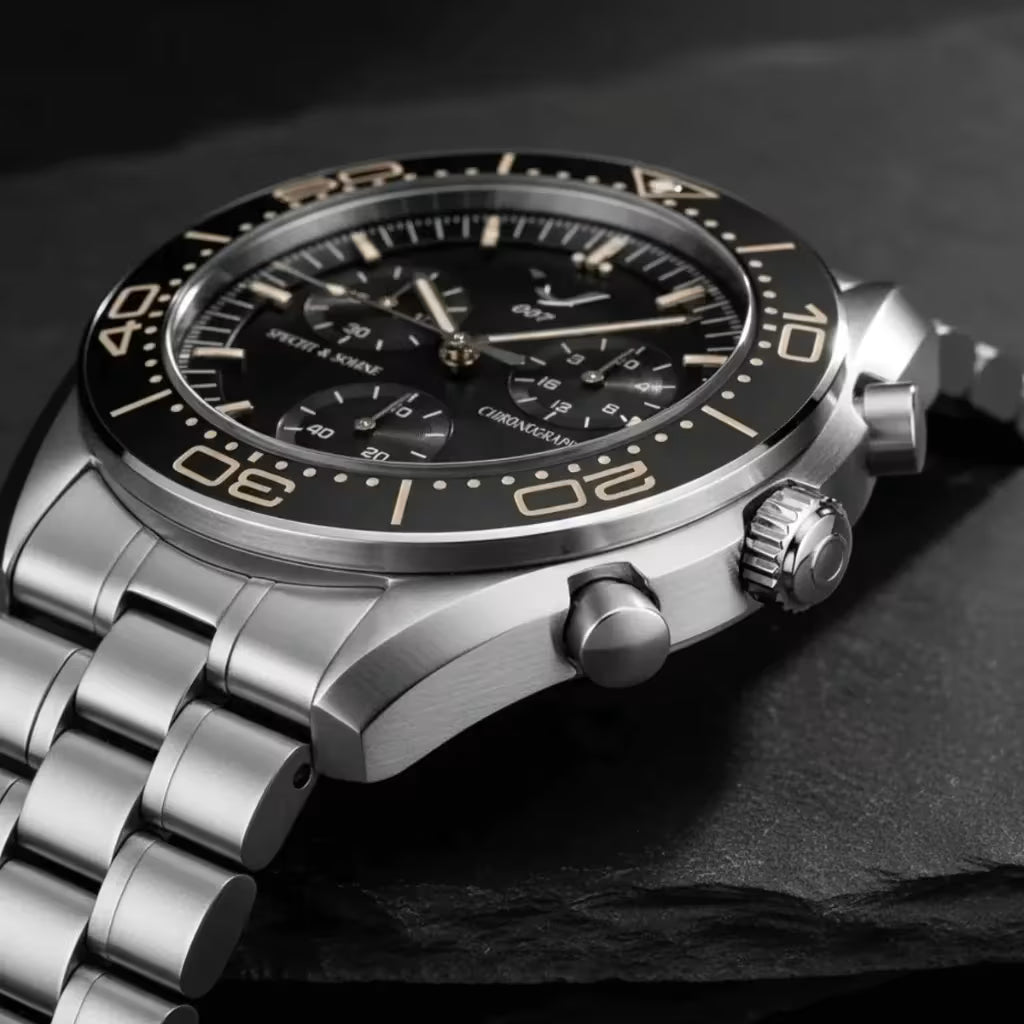 Relógio_cronografo_masculino_Specht & Sohne Cronógrafo Épure Gray