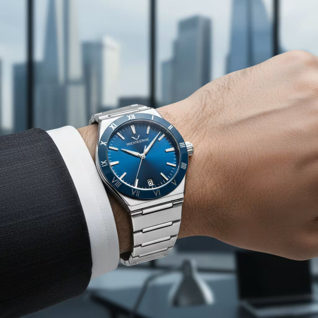 Specht_e_Sohne_Relogio_de_Quartzo_Aquanalt_Azul1