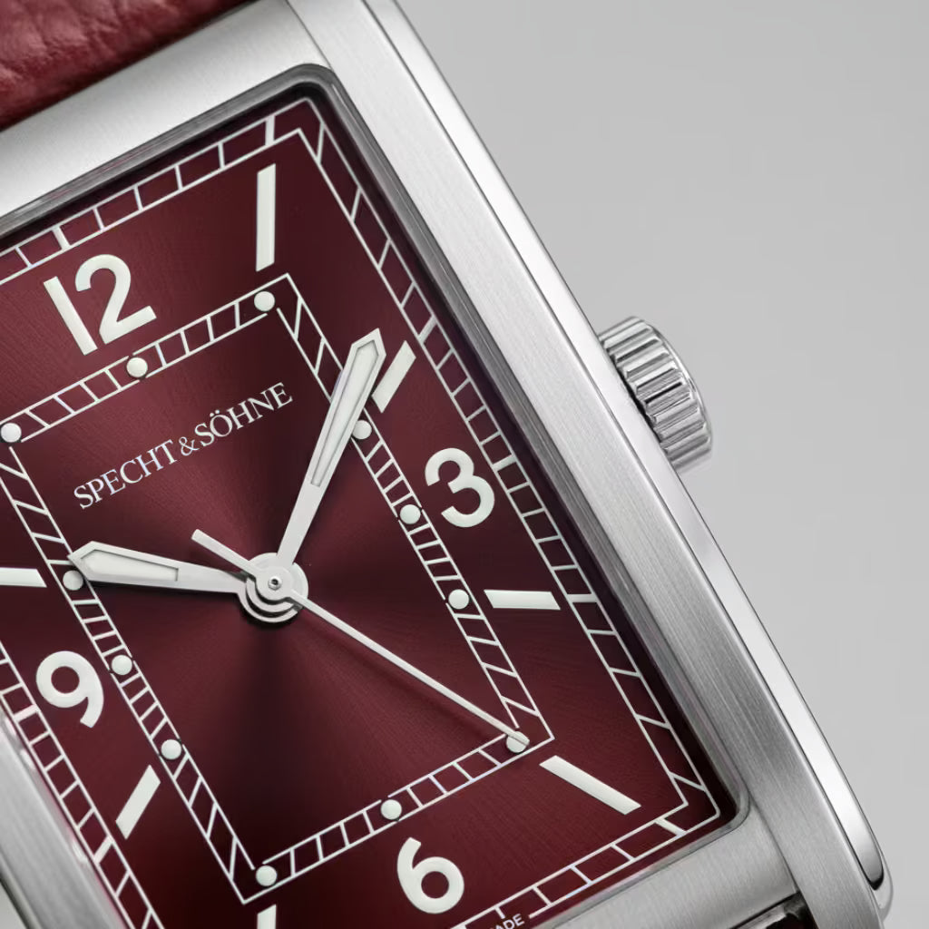 Specht&Sohne_Relogio_masculino_quadrado_Virtus_Red