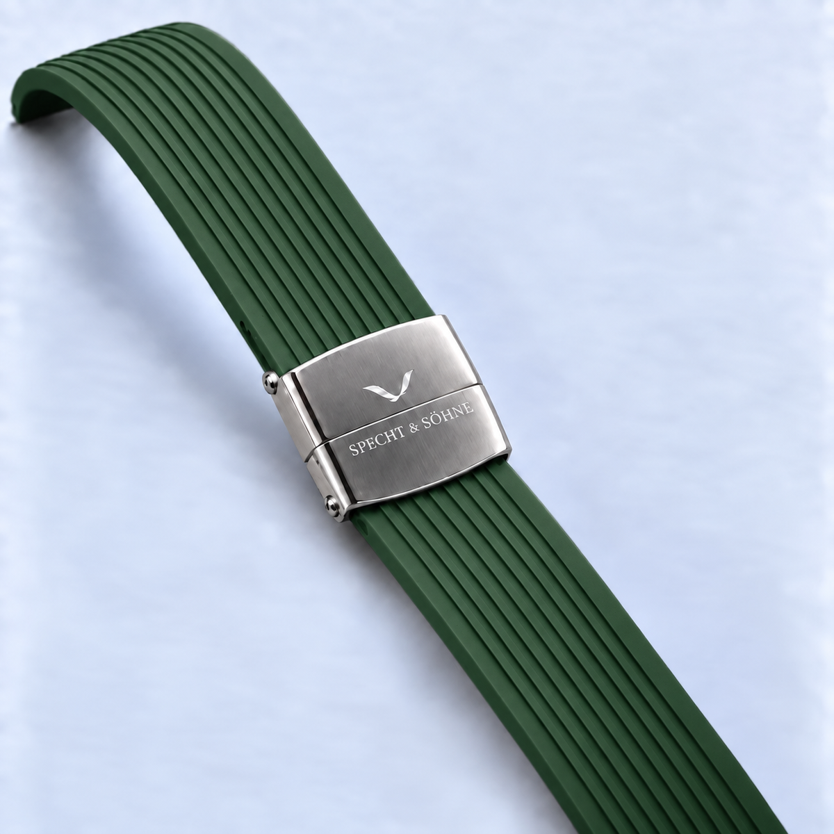 Specht & Söhne Noble Green com pulseira verde e fecho fechado em aço inoxidável
