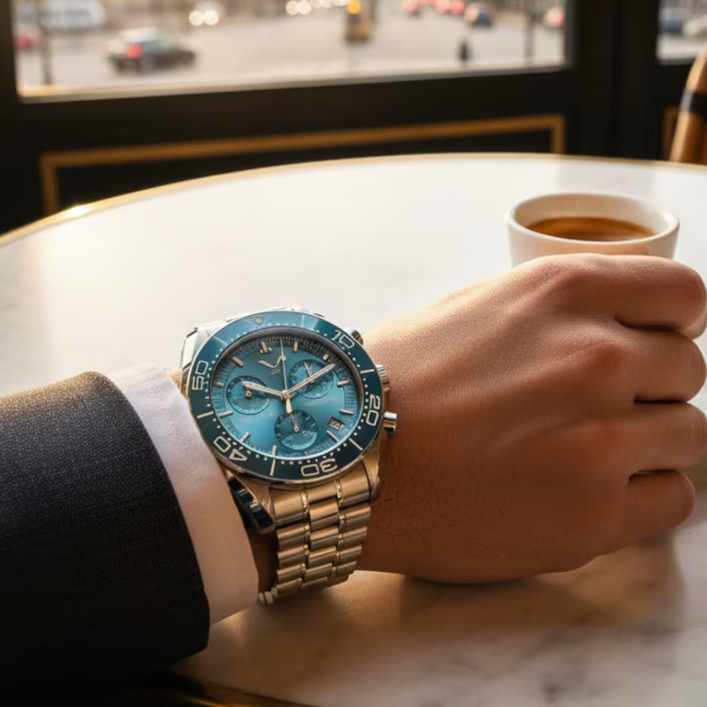 Relógio_Cronógrafo_Masculino_Épure_ Tiffany_Blue_Specht & Söhne