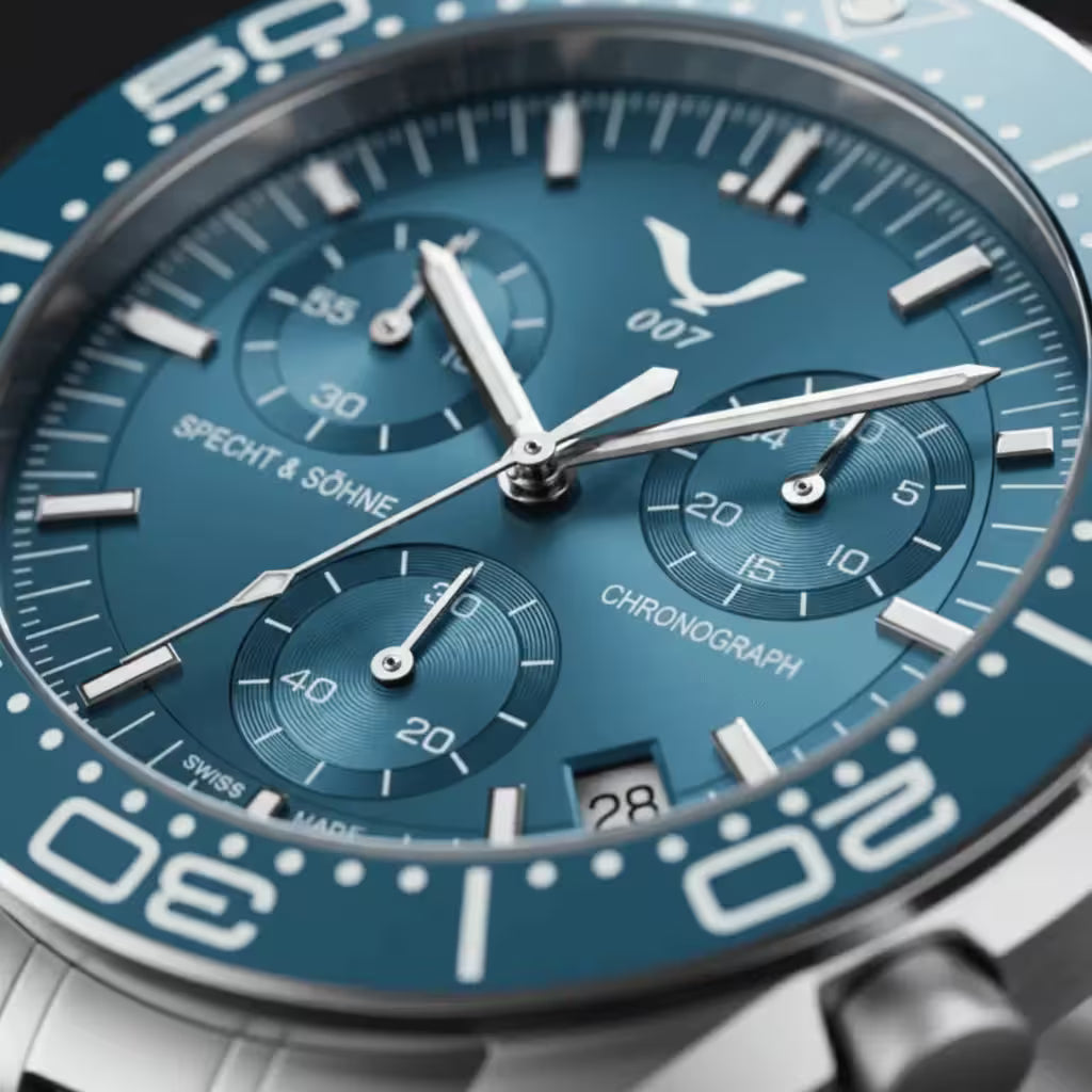 Relógio_Cronógrafo_Masculino_Épure_ Tiffany_Blue_Specht & Söhne