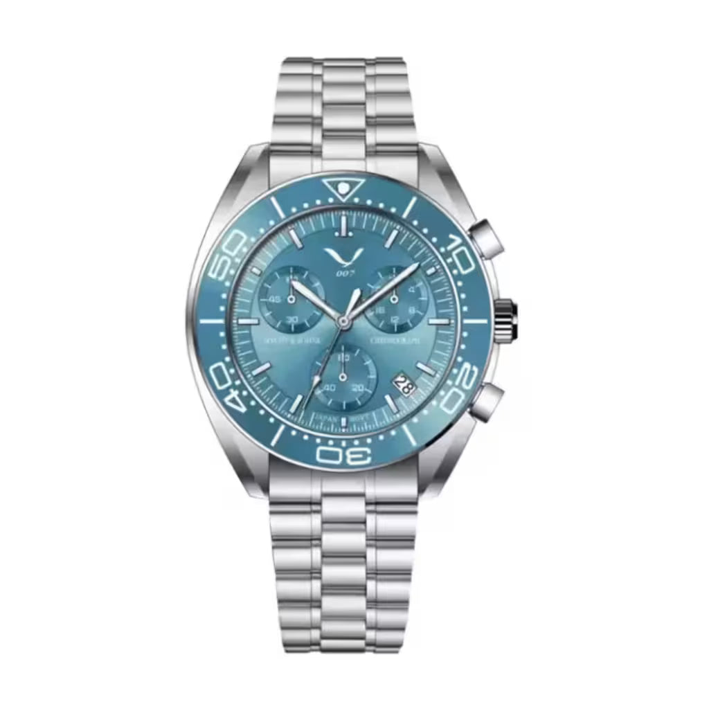 Specht & Söhne Épure Tiffany Blue — Cronógrafo Masculino Mecha-Quartz