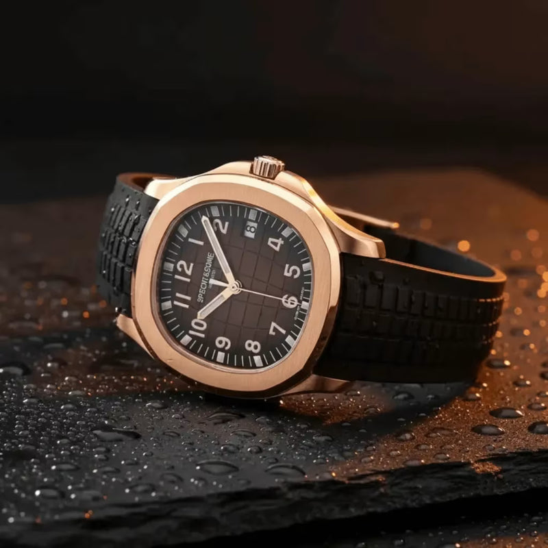 Pulseira De Borracha Premium Do Solaris Gold Rose — Conforto E Ajuste Seguro