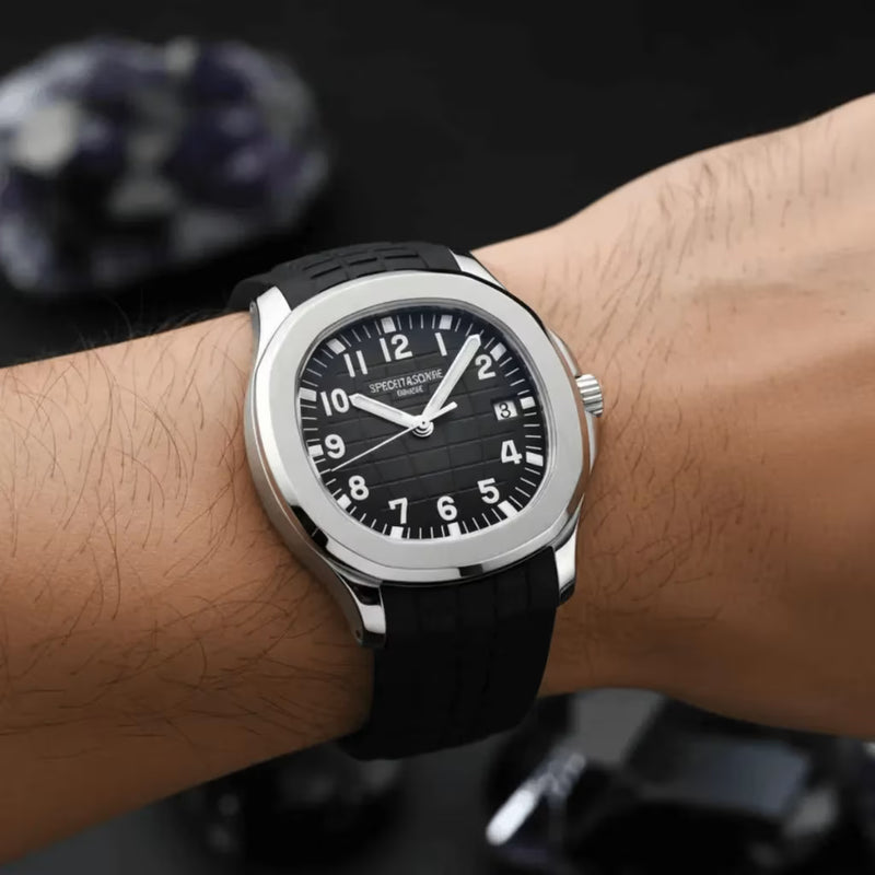 Solaris Black Specht & Söhne — Mostrador Preto com Detalhes Metálicos