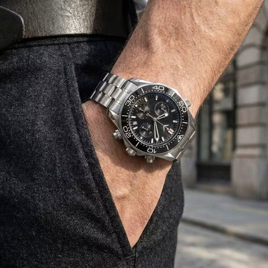 Beaconソテー③ Relógio Orient Masculino Solartech ST Neo Sports Cronógrafo