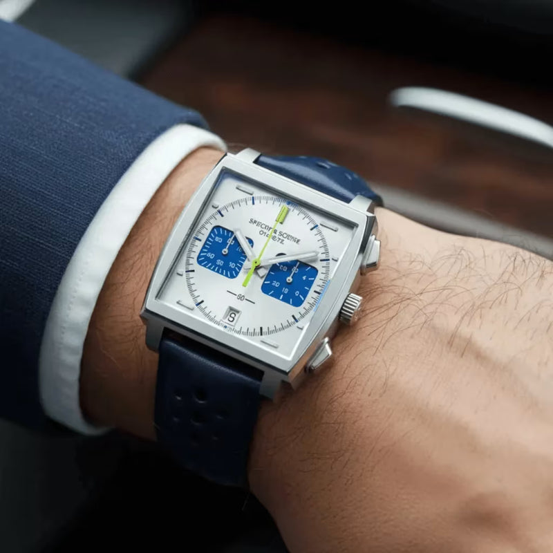 Apex Platinum Com Mostrador Claro E Índices Precisos — Relógio Branco Masculino