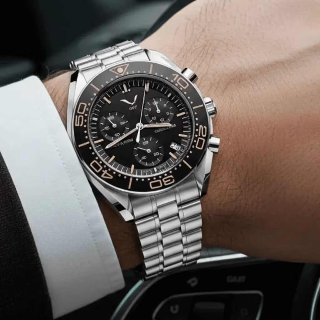 Relógio_cronografo_masculino_Specht & Sohne Cronógrafo Épure Gray