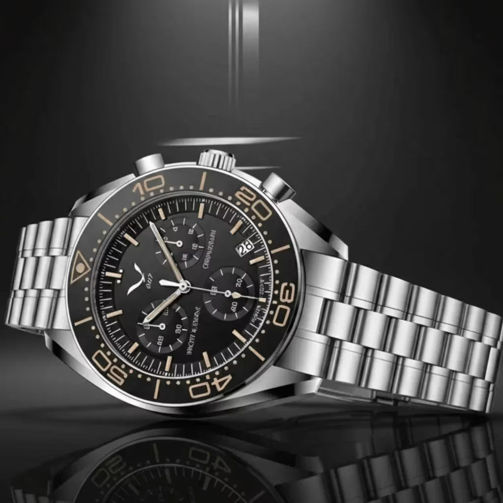 Relógio_cronografo_masculino_Specht & Sohne Cronógrafo Épure Gray