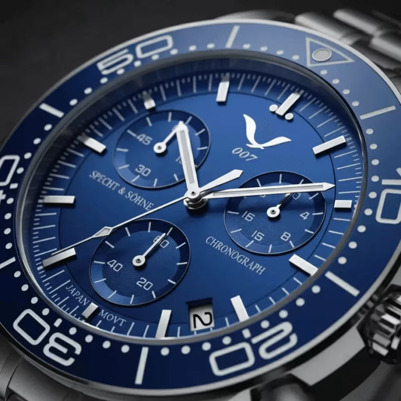 Relógio prata masculino Épure Dark Blue