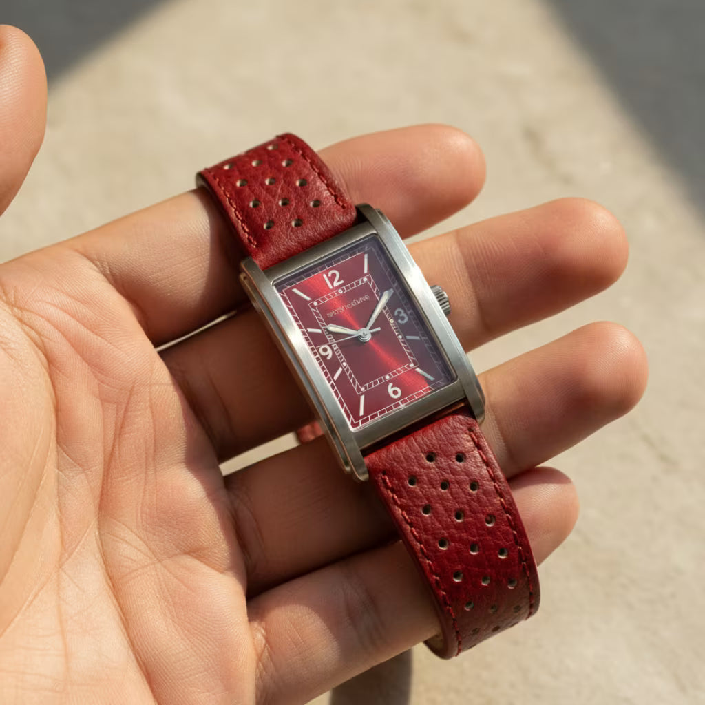 Specht&Sohne_Relogio_masculino_quadrado_Virtus_Red