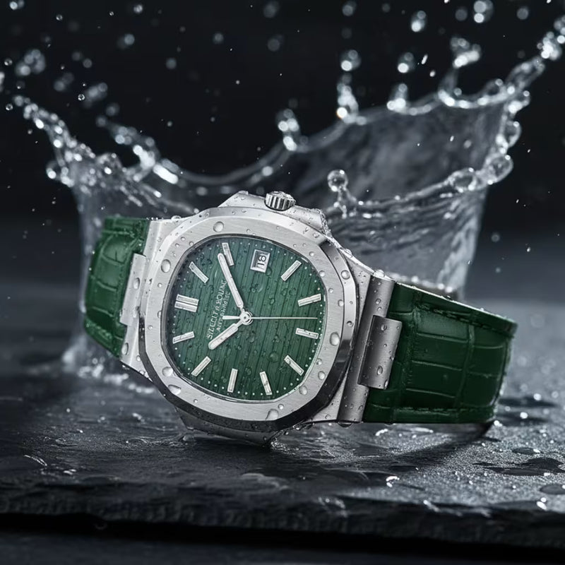 Movimento Miyota 8215 No Veritas Green — Mecânica Automática Confiável