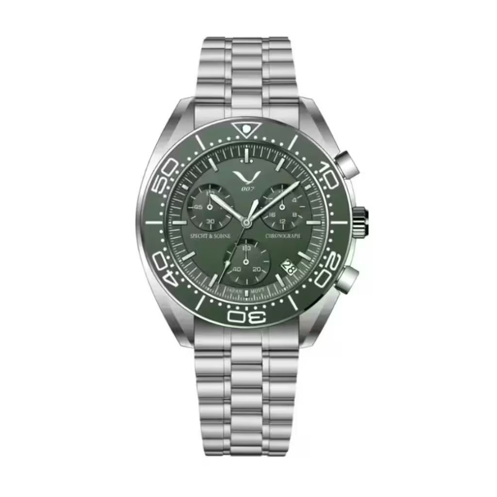 Specht & Söhne Relógio Cronógrafo Masculino Épure Green