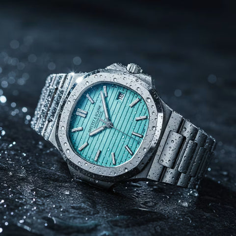 Relógio Masculino Prata Astralis — Pulseira integrada em elos sólidos