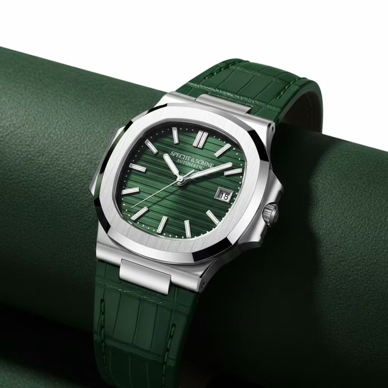 Relógio Verde Veritas Green — Mostrador Esmeralda e Autoridade