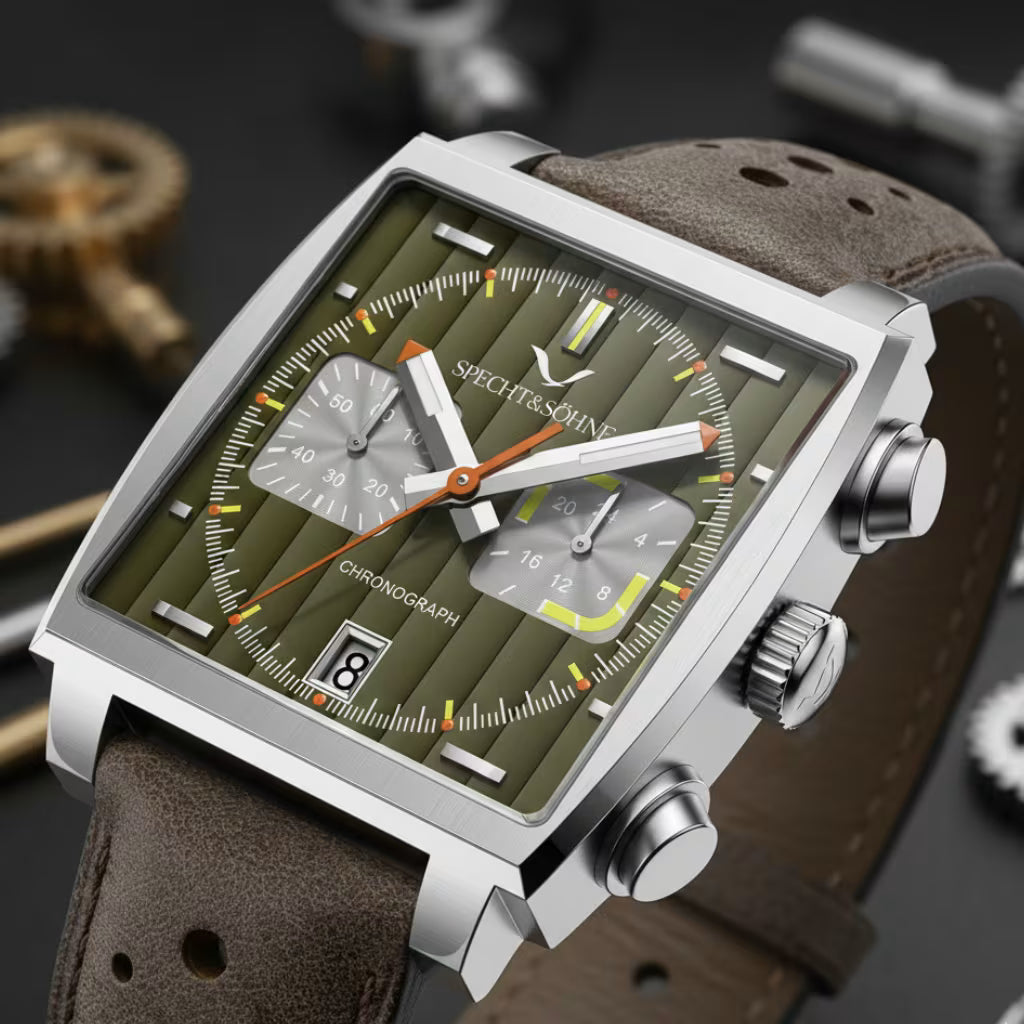 Pulseira em couro premium com fecho oculto de luxo