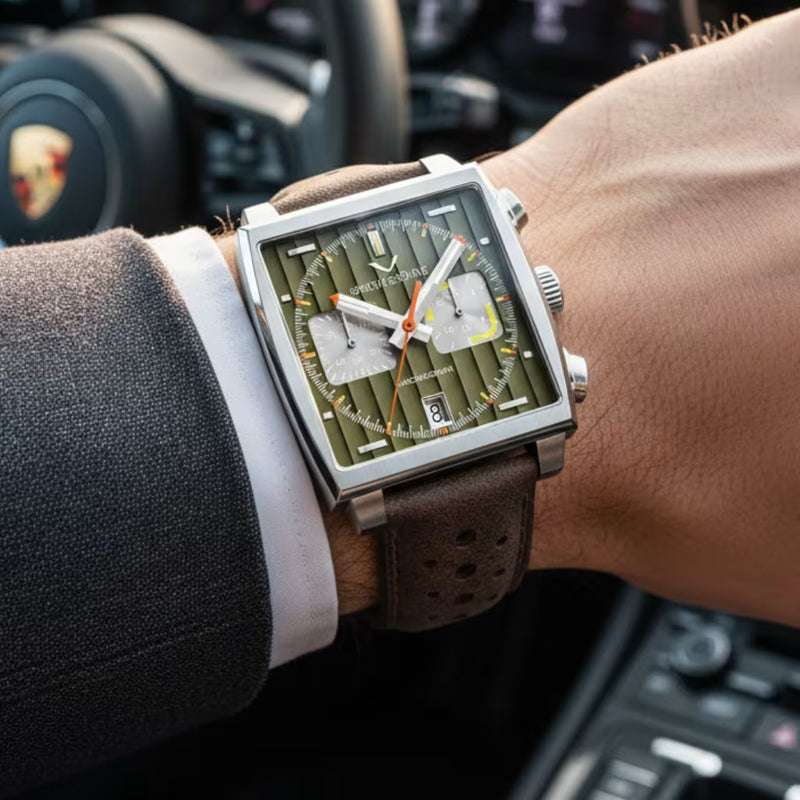 Apex Royal — Caixa em Aço Polido e Mostrador Royal Green