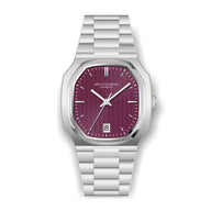 Relógio automático masculino Régence Wine Red